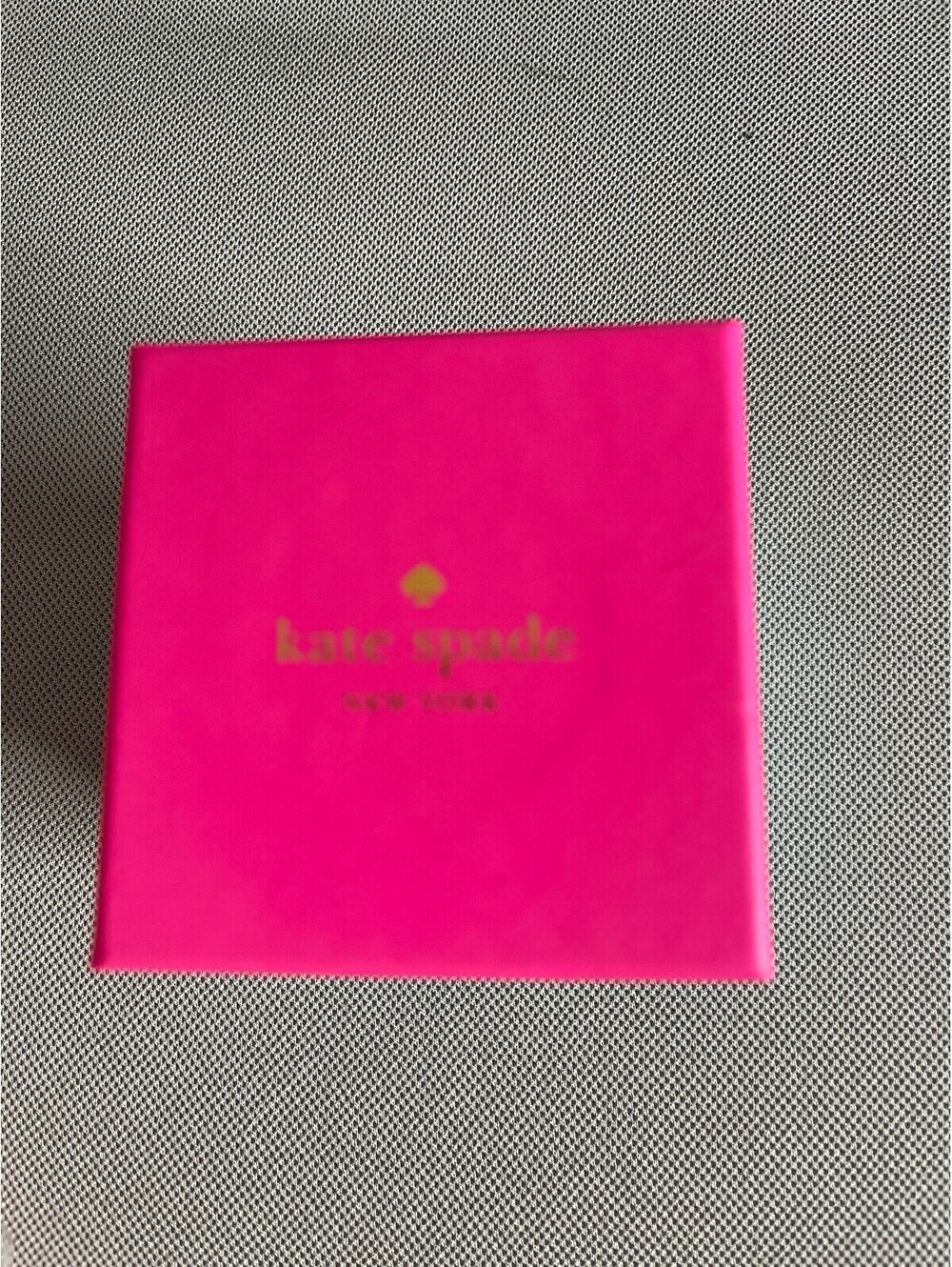 Kate Spade Pink Tuiquoise Gold Gift Box 3 x 3.5